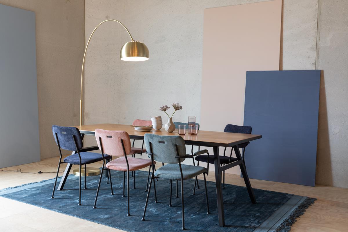 Krzesło z podłokietnikami BENSON różowy Zuiver    Eye on Design