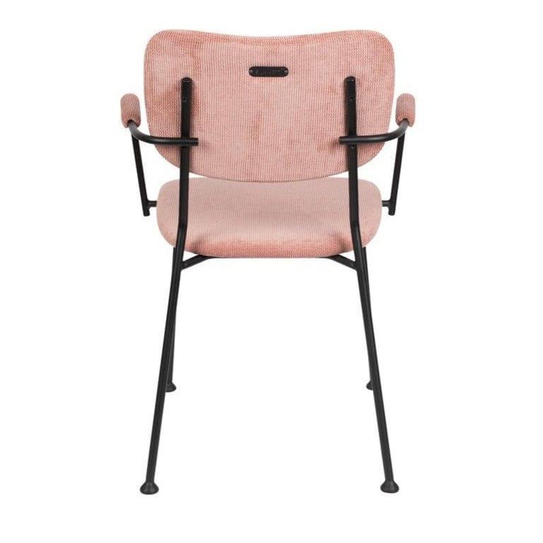 Krzesło z podłokietnikami BENSON różowy Zuiver    Eye on Design