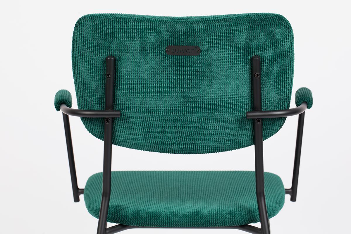 Krzesło z podłokietnikami BENSON zielony Zuiver    Eye on Design