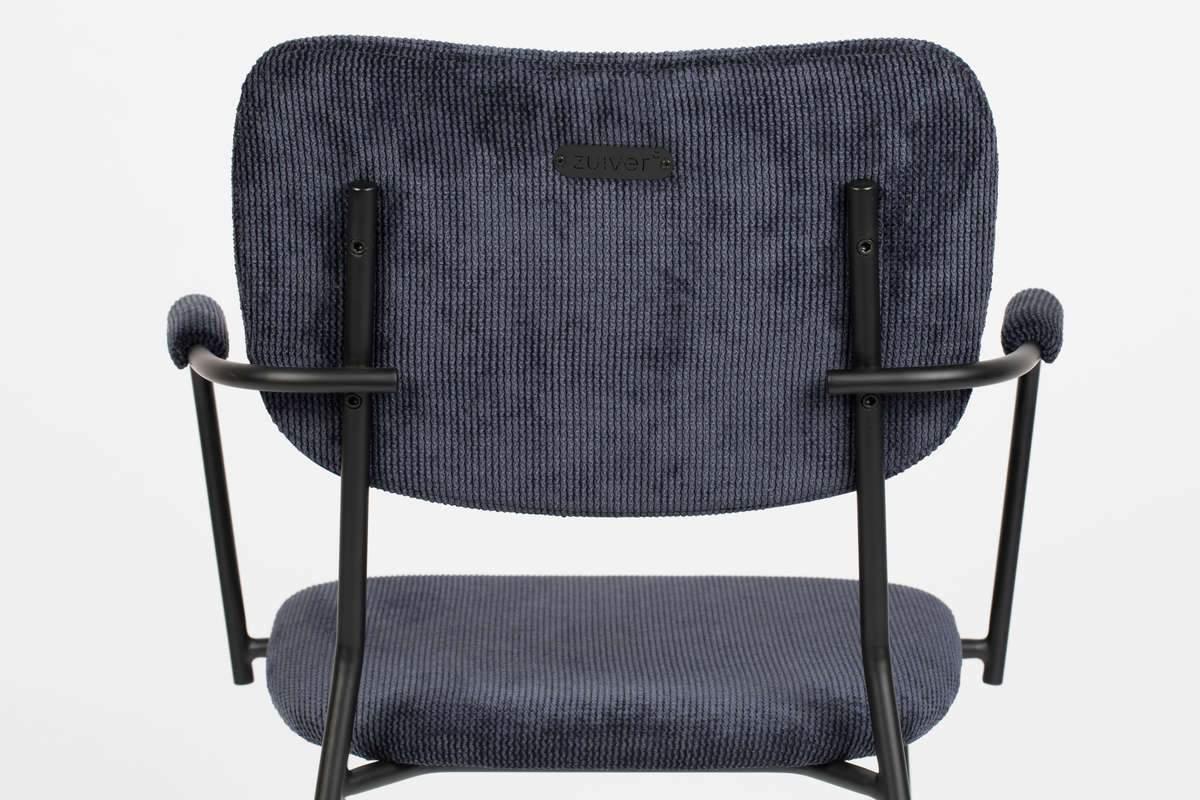 Krzesło z podłokietnikami BENSON granatowy Zuiver    Eye on Design