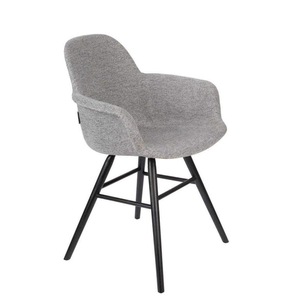 Krzesło z podłokietnikami ALBERT KUIP SOFT szary Zuiver    Eye on Design