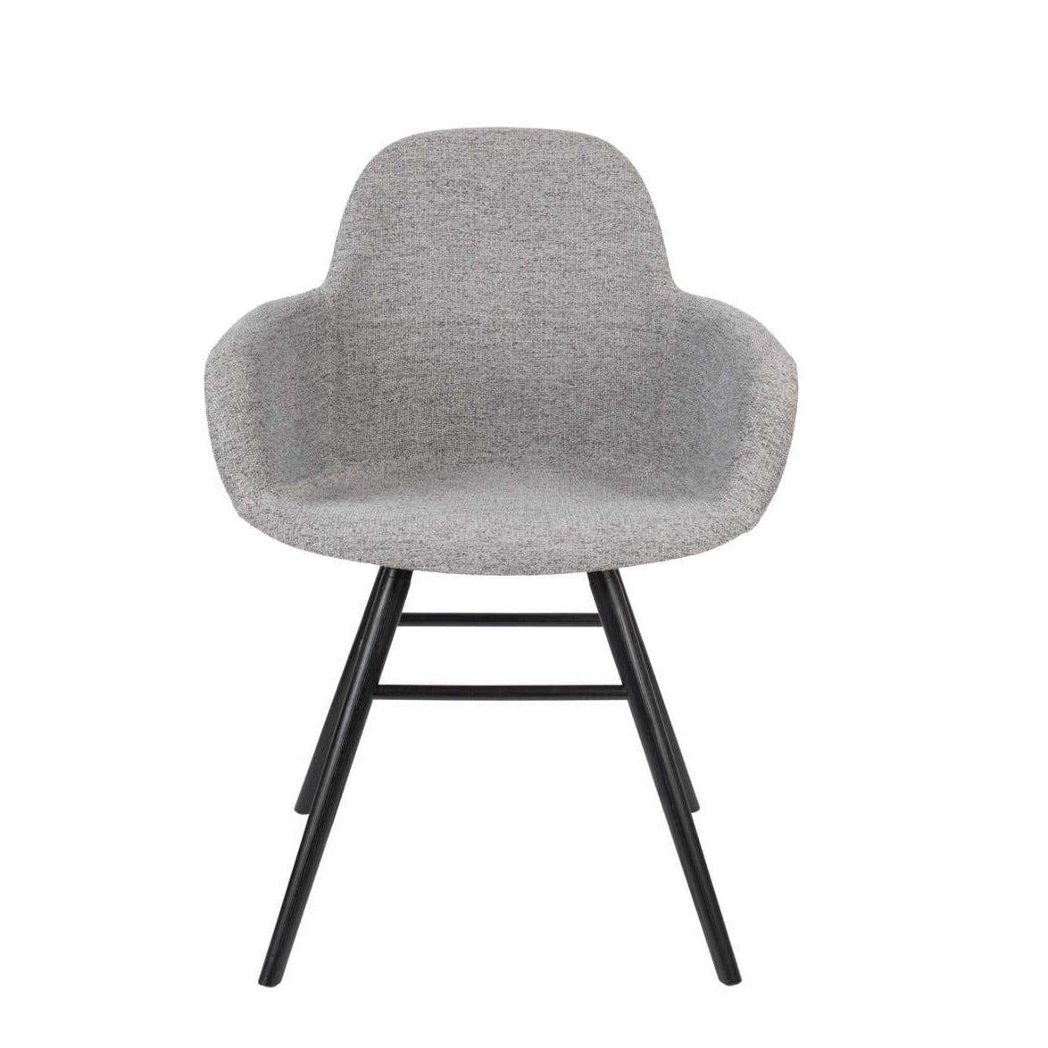 Krzesło z podłokietnikami ALBERT KUIP SOFT szary, Zuiver, Eye on Design