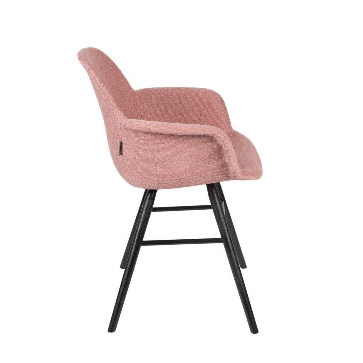 Krzesło z podłokietnikami ALBERT KUIP różowy Zuiver    Eye on Design