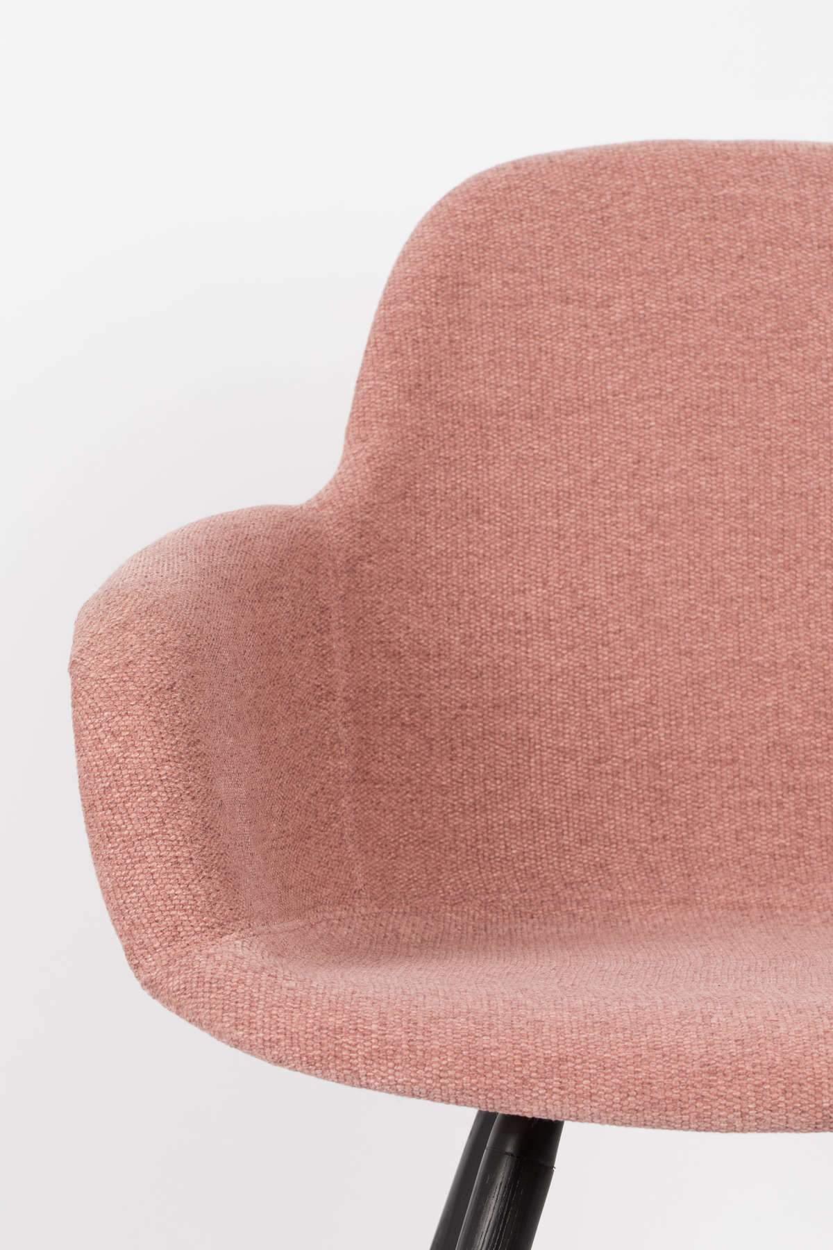 Krzesło z podłokietnikami ALBERT KUIP różowy Zuiver    Eye on Design