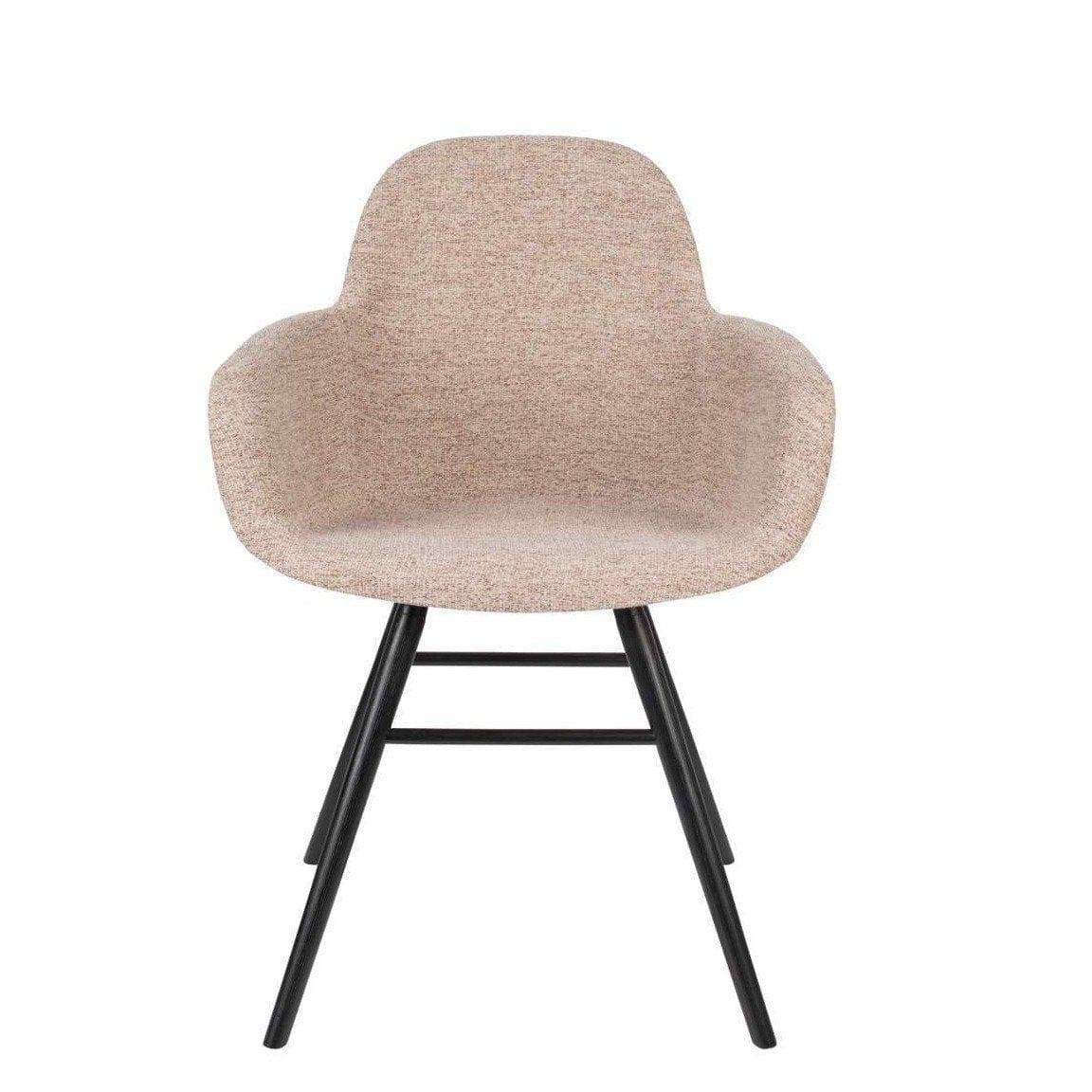 Krzesło z podłokietnikami ALBERT KUIP SOFT beżowy Zuiver    Eye on Design