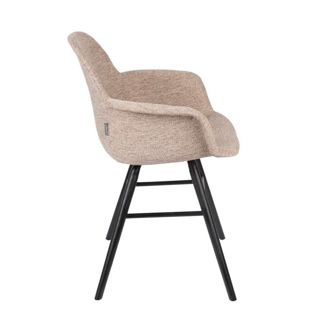 Krzesło z podłokietnikami ALBERT KUIP SOFT beżowy Zuiver    Eye on Design