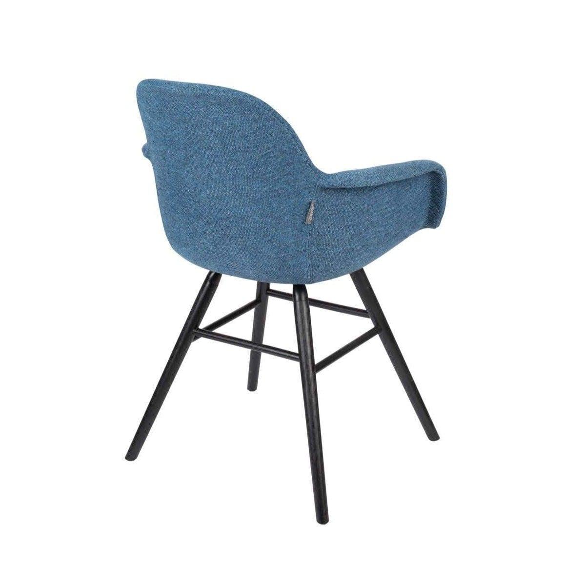 Krzesło z podłokietnikami ALBERT KUIP niebieski Zuiver    Eye on Design