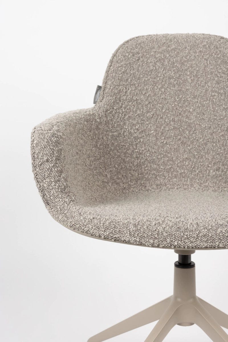 Krzesło z podłokietnikami obrotowe ALBERT KUIP taupe Zuiver    Eye on Design