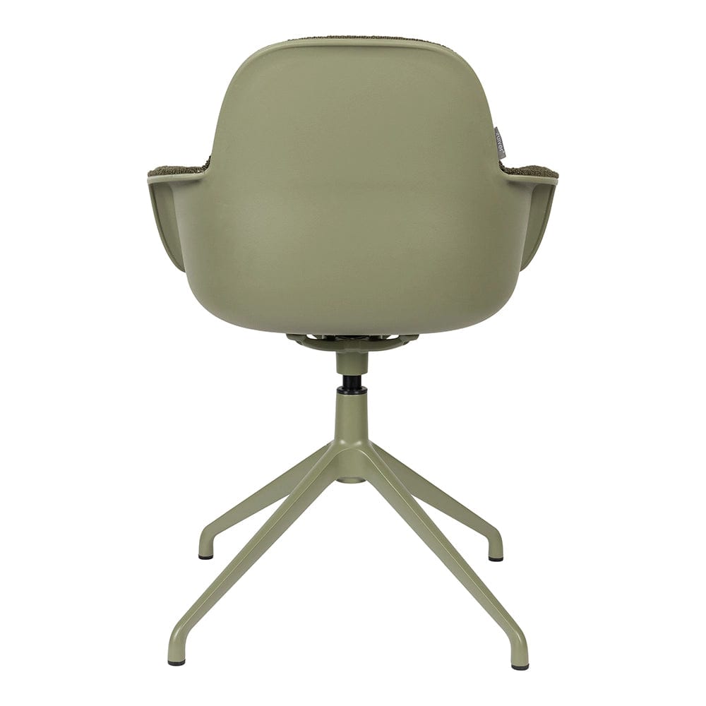 Krzesło z podłokietnikami obrotowe ALBERT KUIP zielony Zuiver    Eye on Design