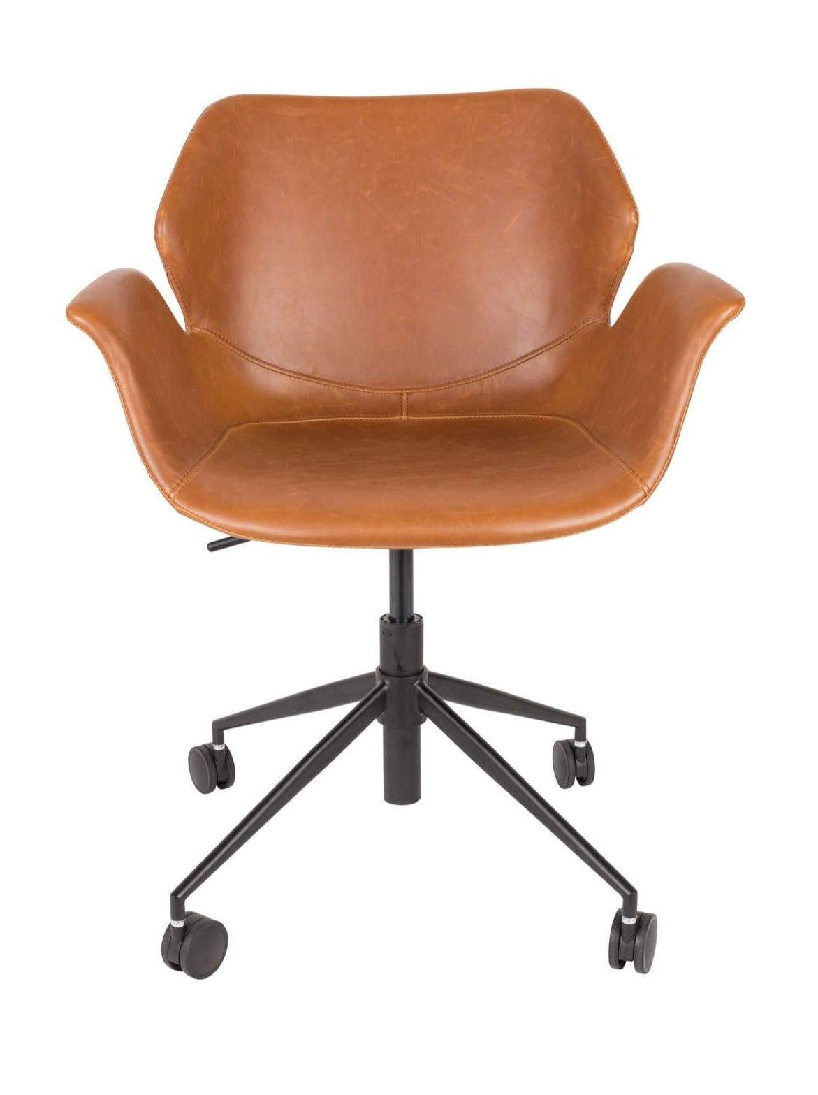 Krzesło biurowe NIKKI brązowy Zuiver    Eye on Design