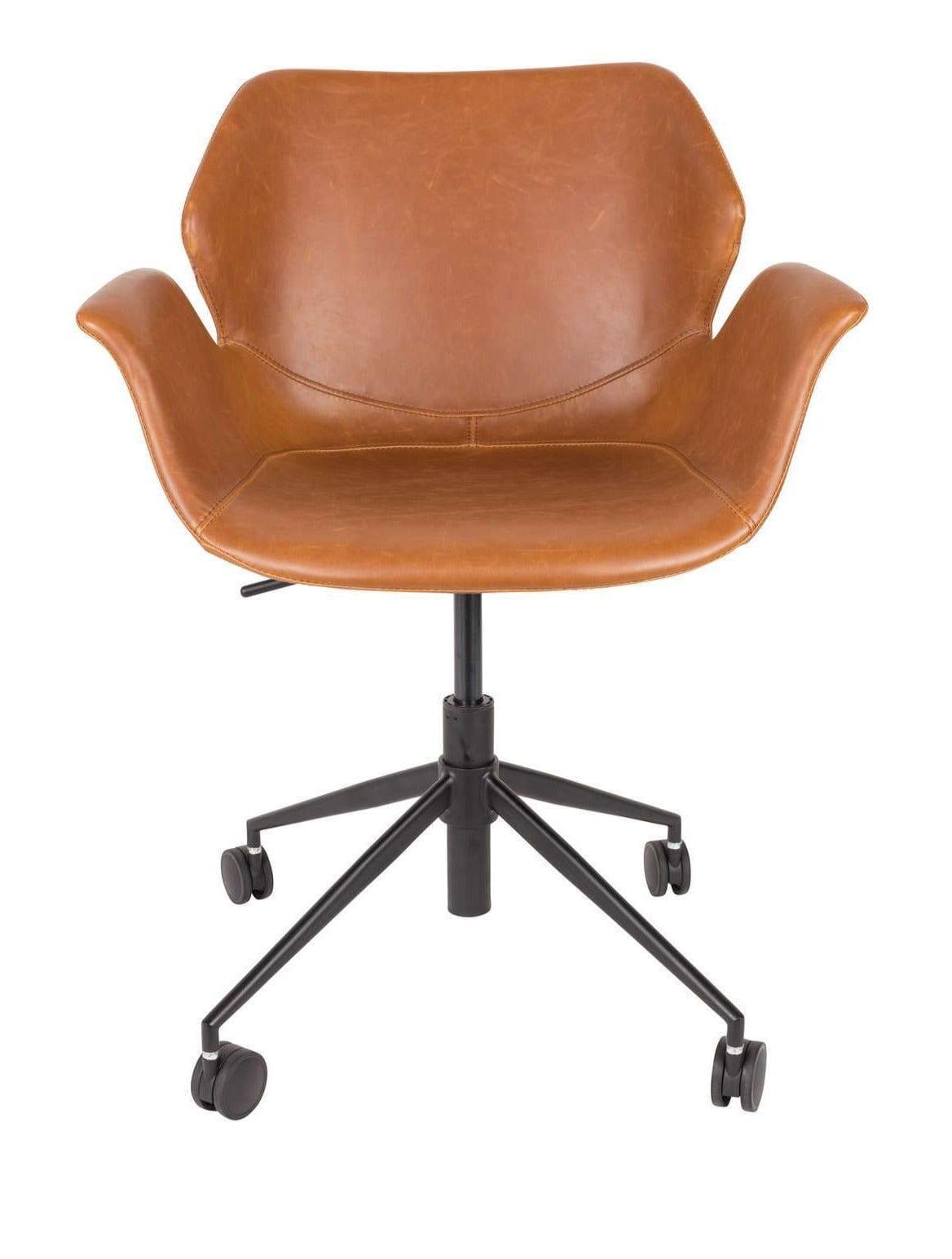 Krzesło biurowe NIKKI brązowy Zuiver    Eye on Design