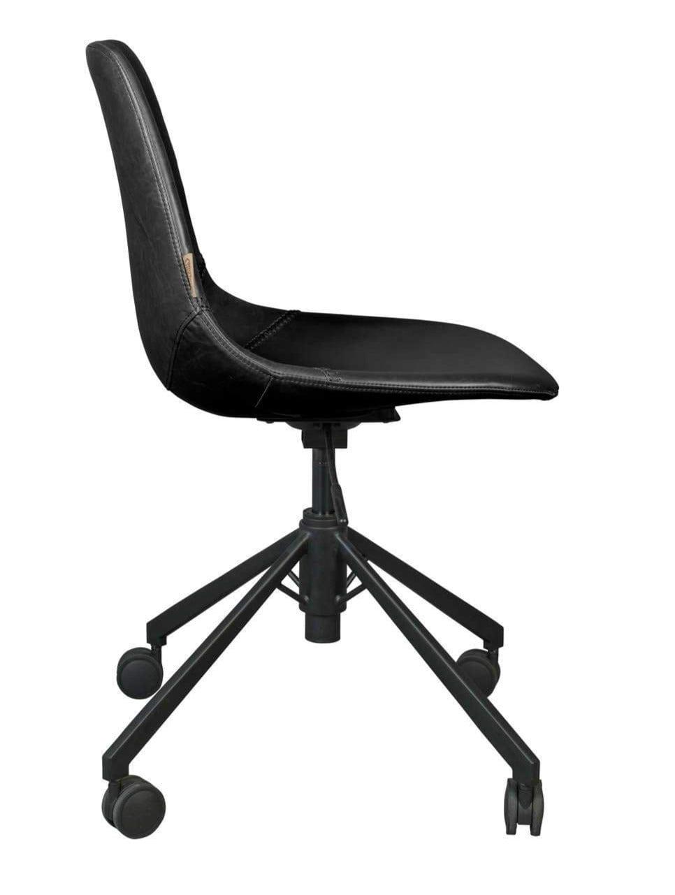 Krzesło biurowe FRANKY ekoskóra czarny Dutchbone    Eye on Design