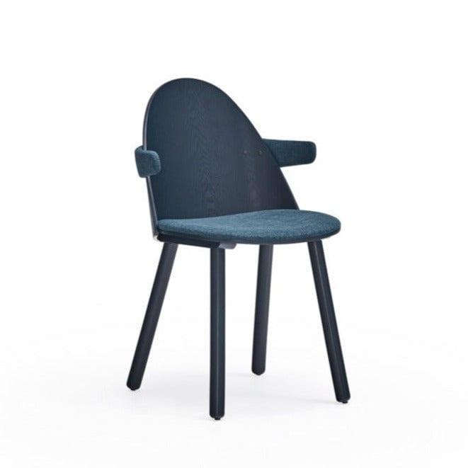 Krzesło z podłokietnikami UMA niebieski Teulat    Eye on Design