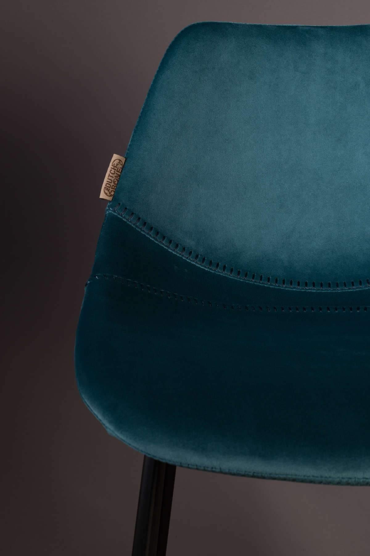Krzesło barowe FRANKY niebieskie Dutchbone    Eye on Design