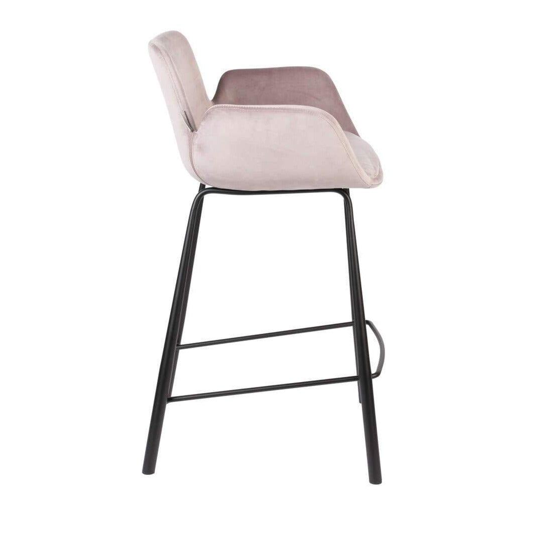 Krzesło barowe BRIT różowy - Eye on Design