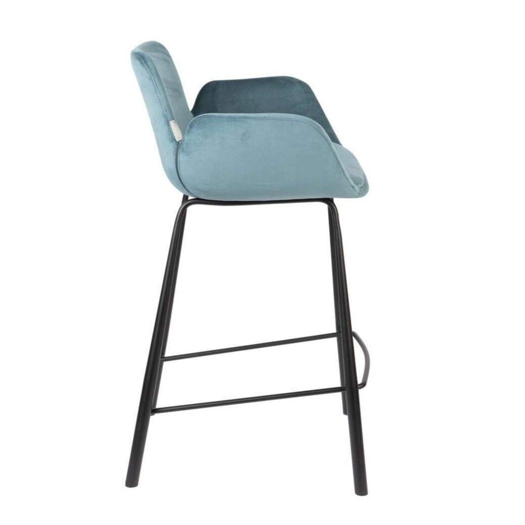 Krzesło barowe BRIT niebieski Zuiver    Eye on Design