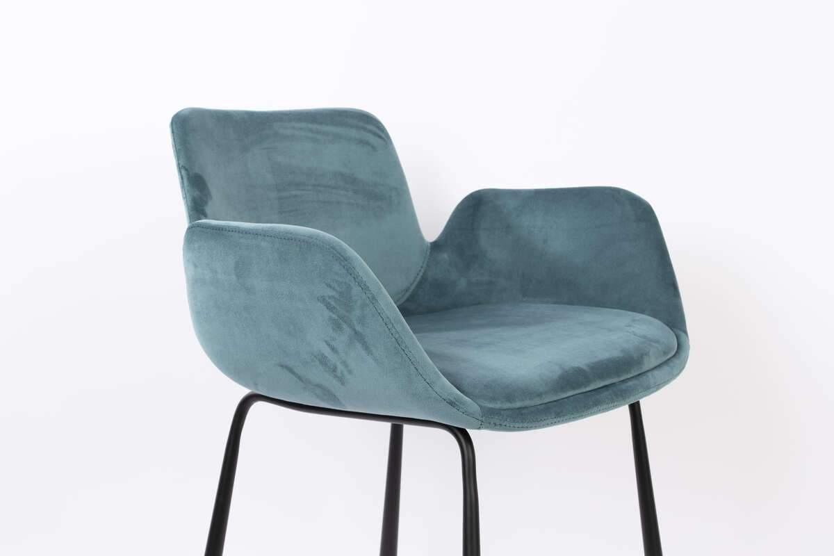 Krzesło barowe BRIT niebieski Zuiver    Eye on Design