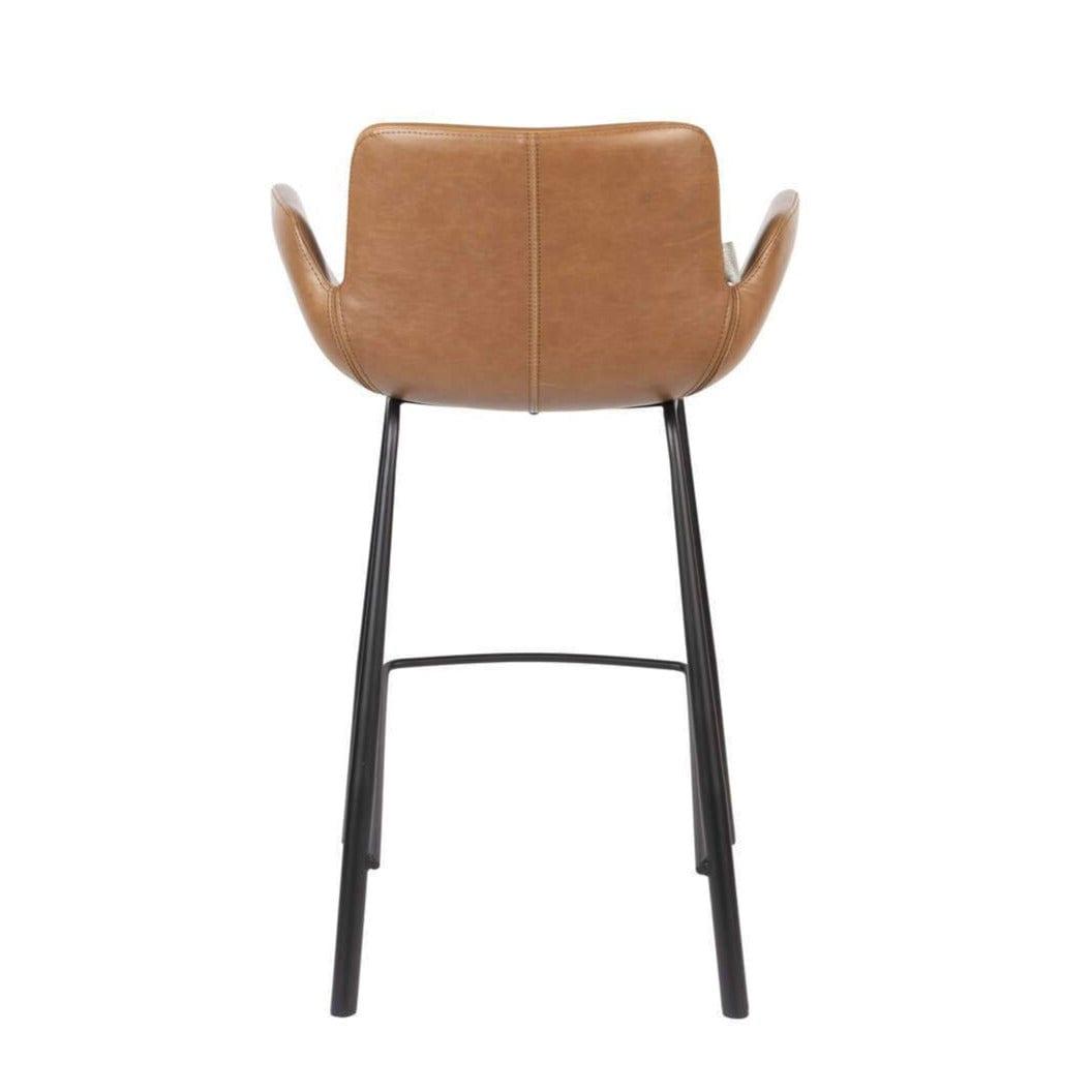 Krzesło barowe BRIT ekoskóra brązowy Zuiver    Eye on Design