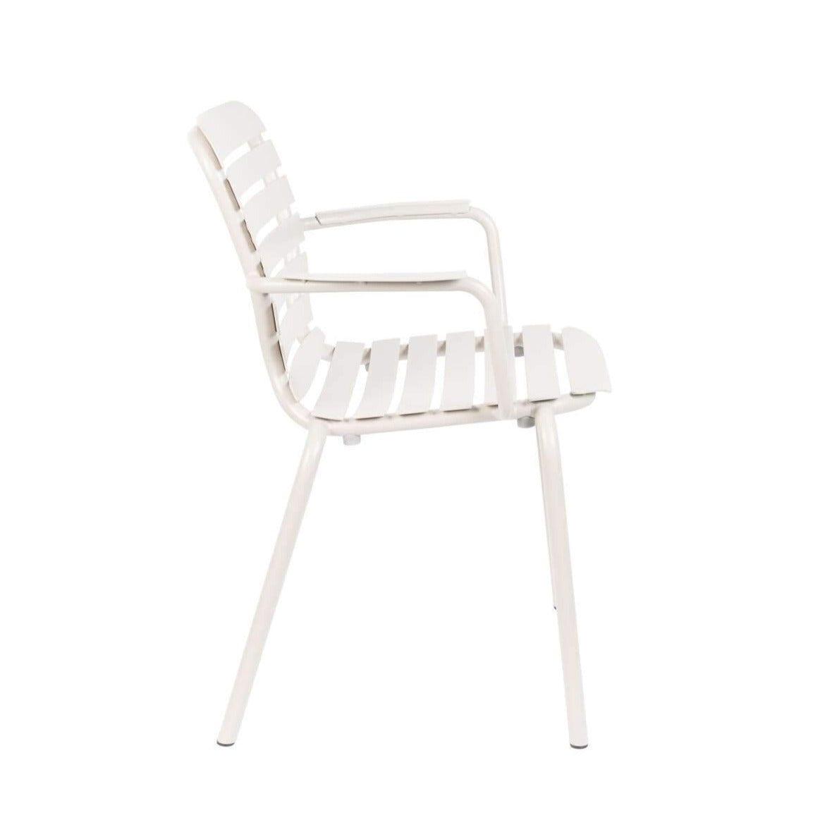 Krzesło ogrodowe z podłokietnikami VONDEL biały - Eye on Design