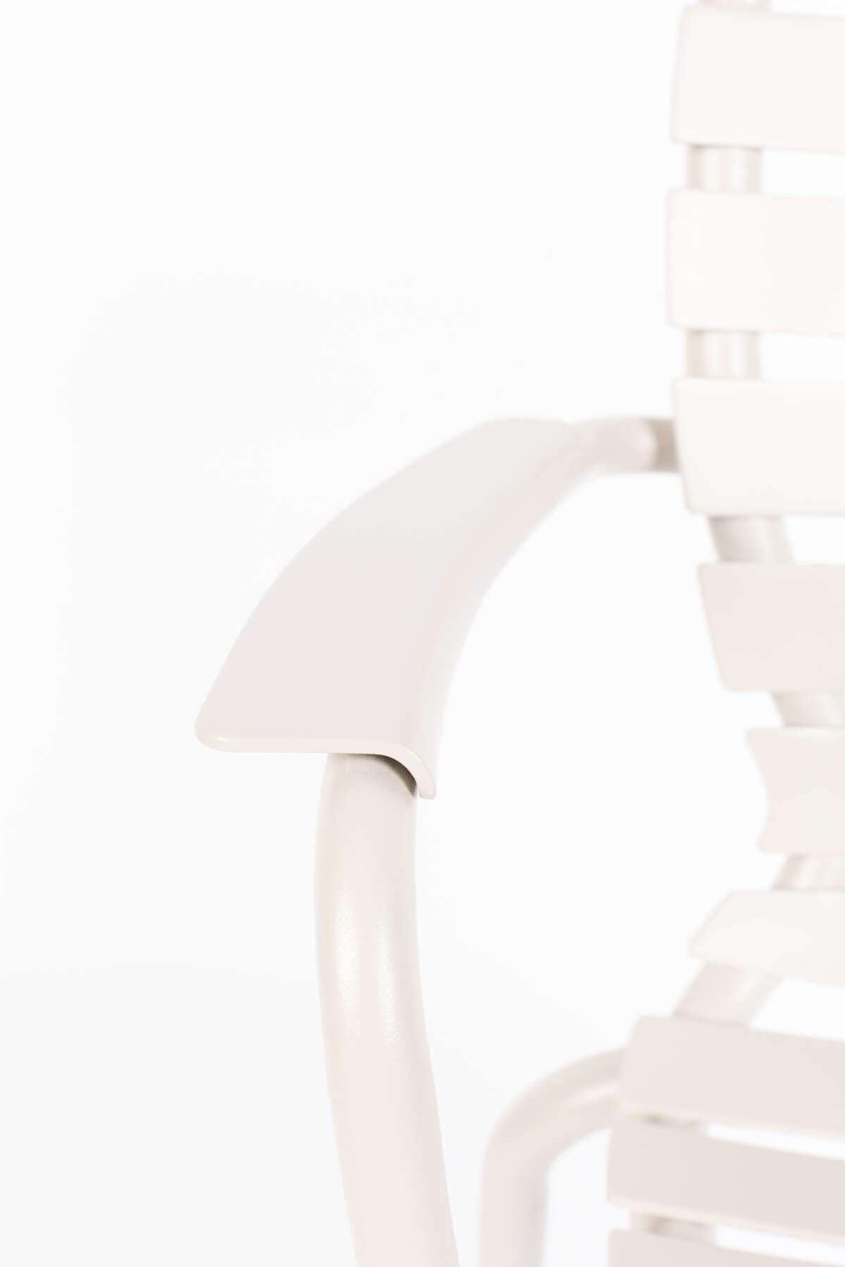 Krzesło ogrodowe z podłokietnikami VONDEL biały - Eye on Design