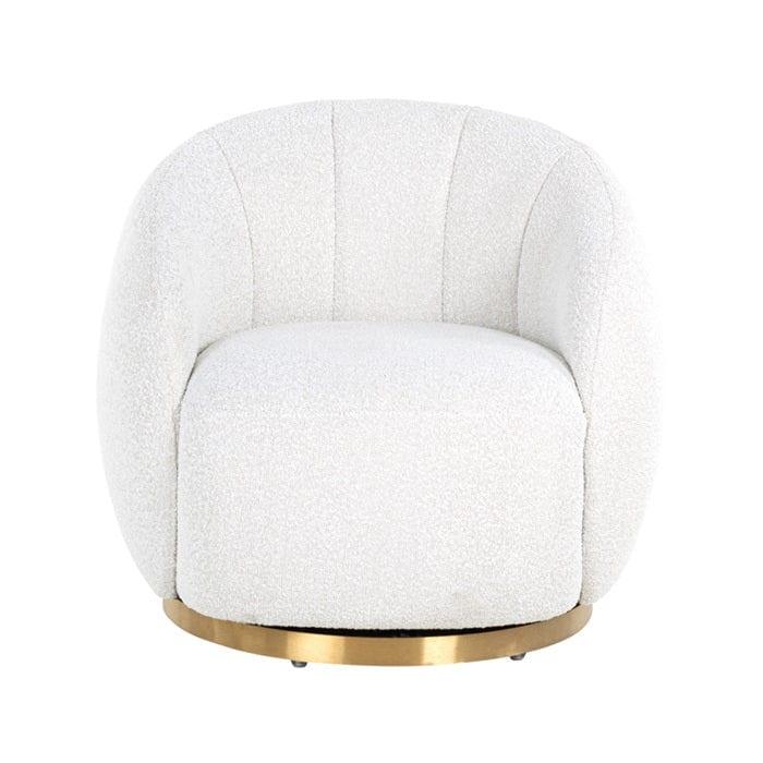 Fotel obrotowy MONZA biały boucle, Richmond Interiors, Eye on Design