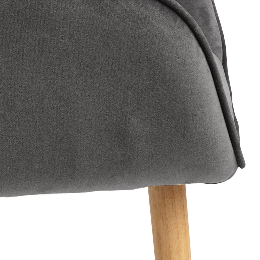 Krzesło LOUI jasnoszary z drewnianą podstawą Actona    Eye on Design