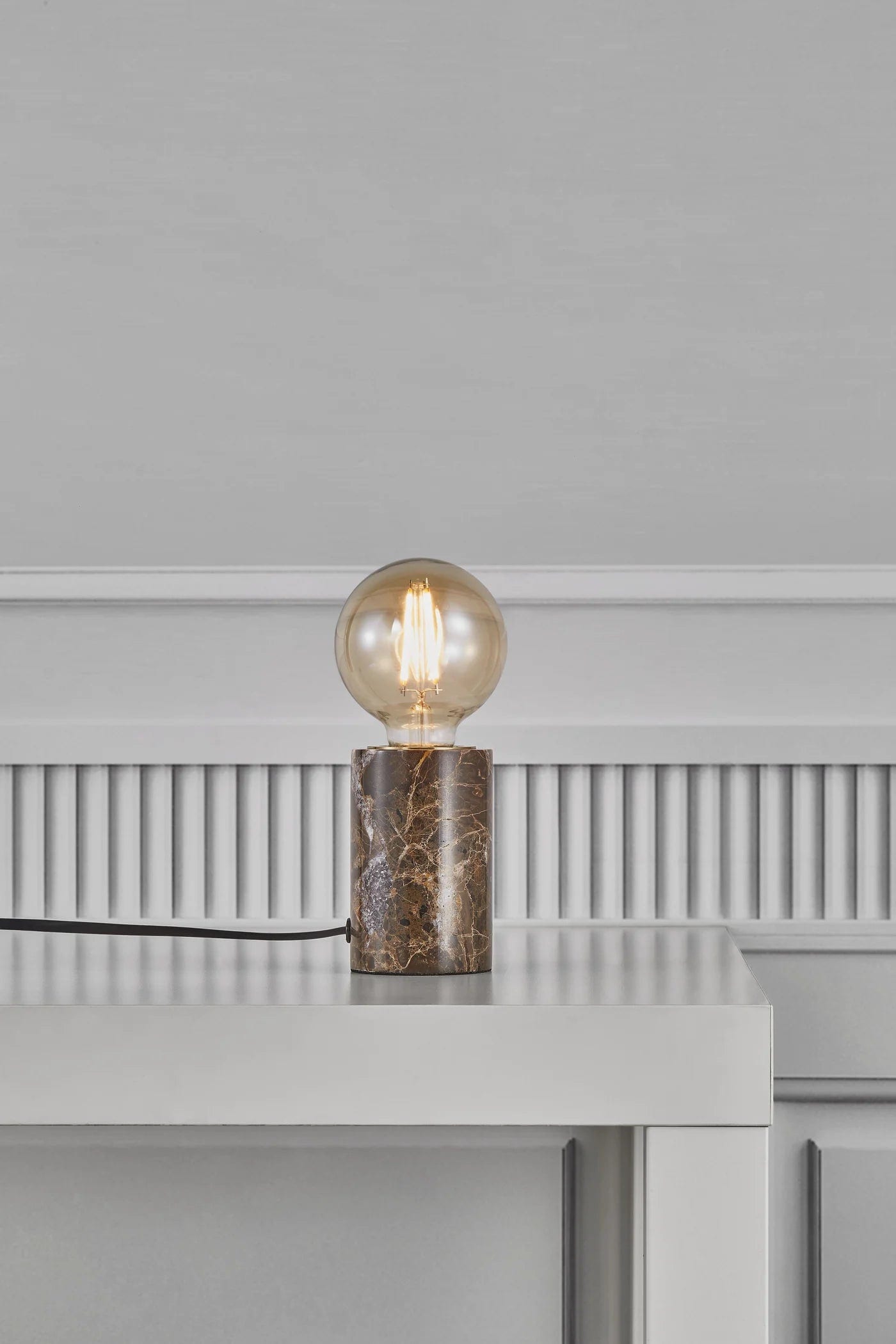 Lampa stołowa SIV brązowy marmur, Nordlux, Eye on Design