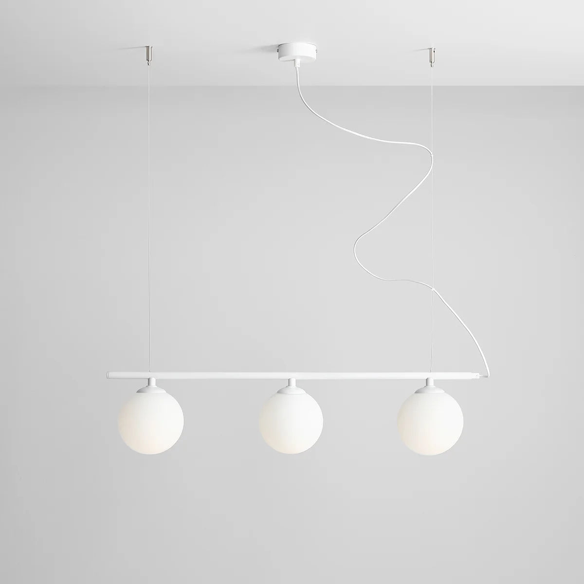Lampa wisząca BERYL GLASS 3 biały, Artera, Eye on Design