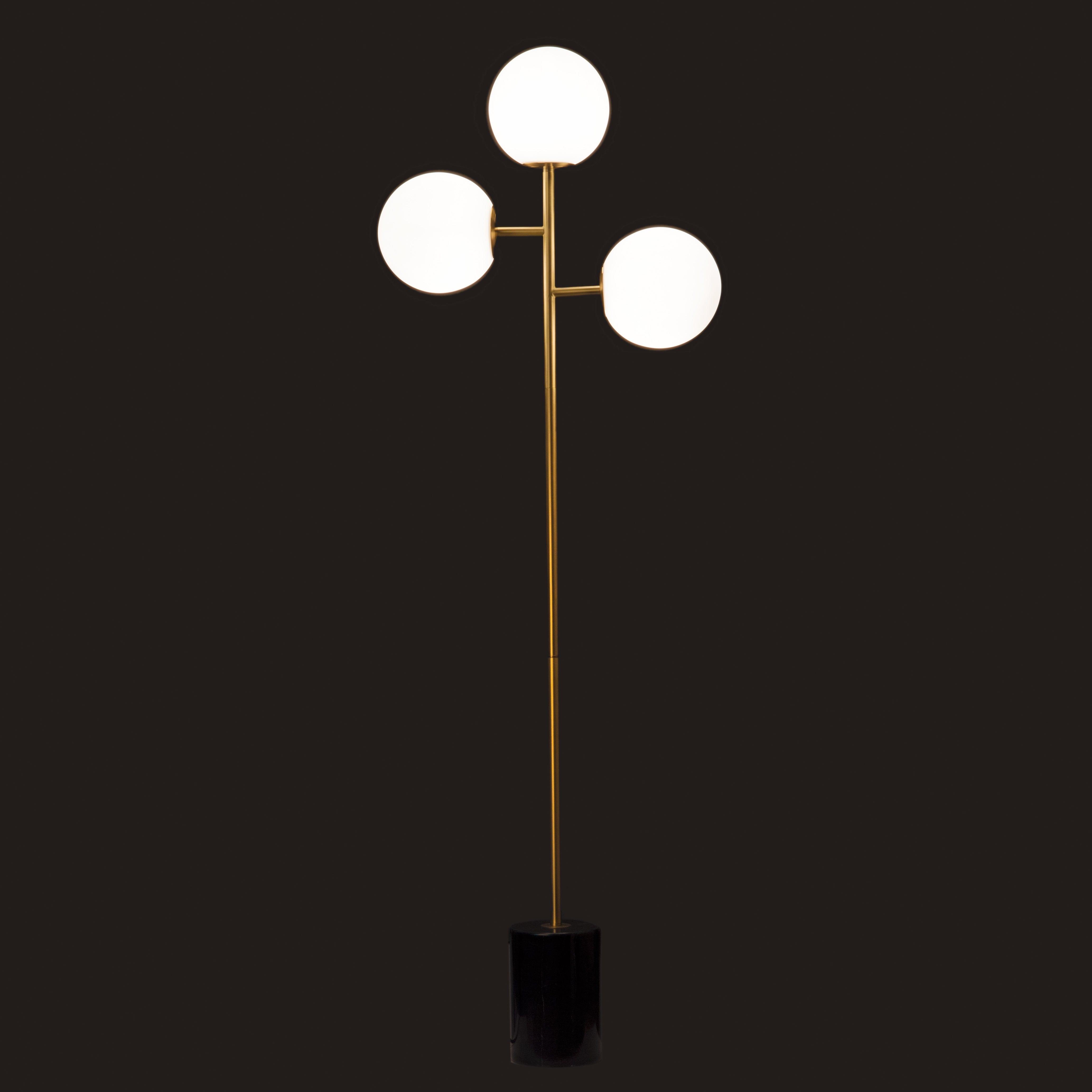 Lampa podłogowa FULL MOON złoty, Pols Potten, Eye on Design