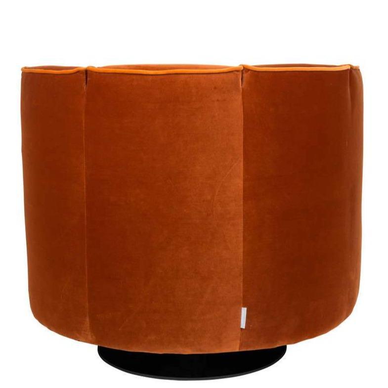 Fotel lounge FLOWER pomarańczowy, Dutchbone, Eye on Design