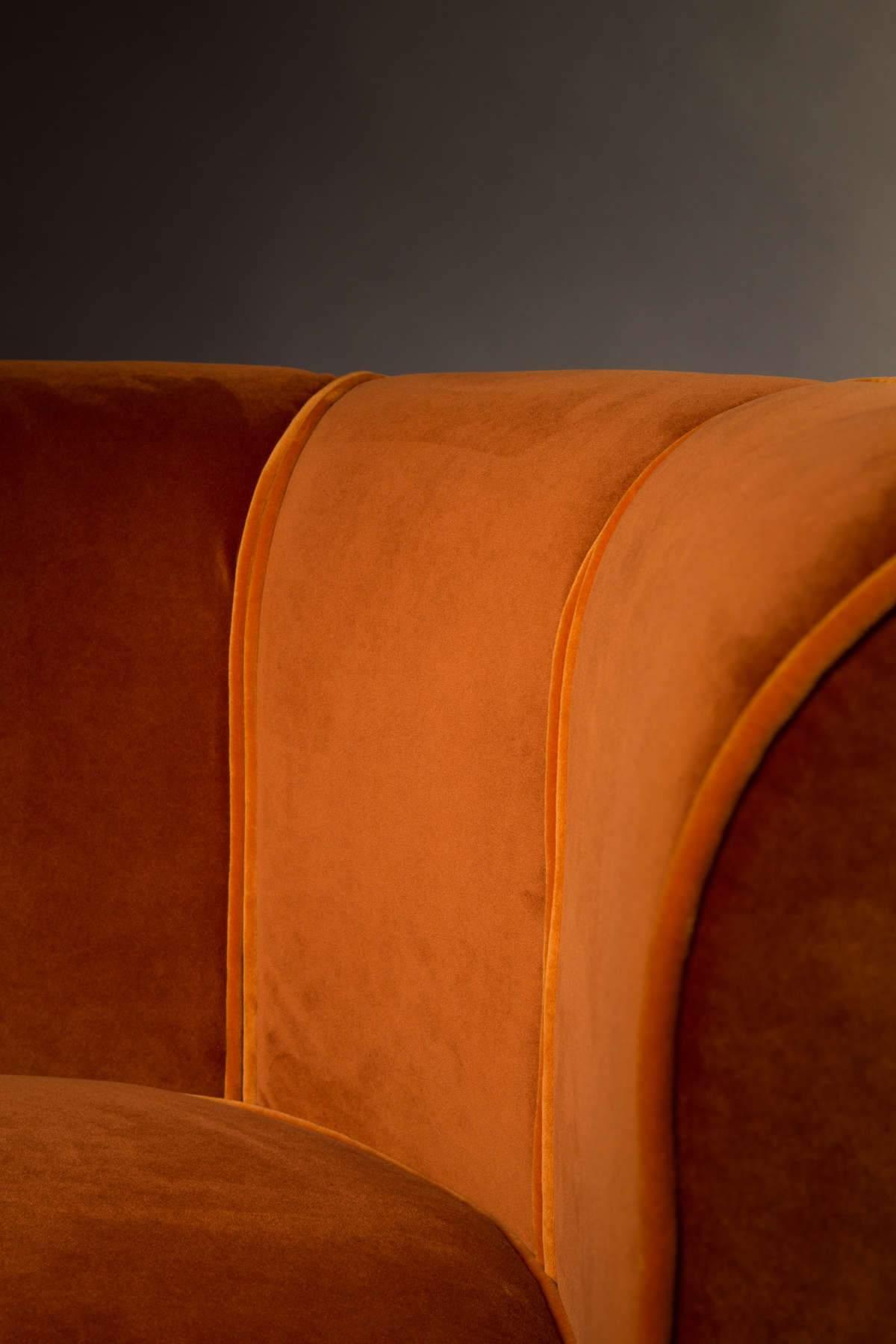 Fotel lounge FLOWER pomarańczowy, Dutchbone, Eye on Design