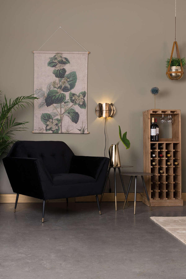Fotel lounge KATE czarny, Dutchbone, Eye on Design