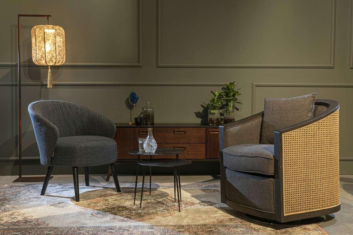Fotel lounge WALDO niebieski, Dutchbone, Eye on Design