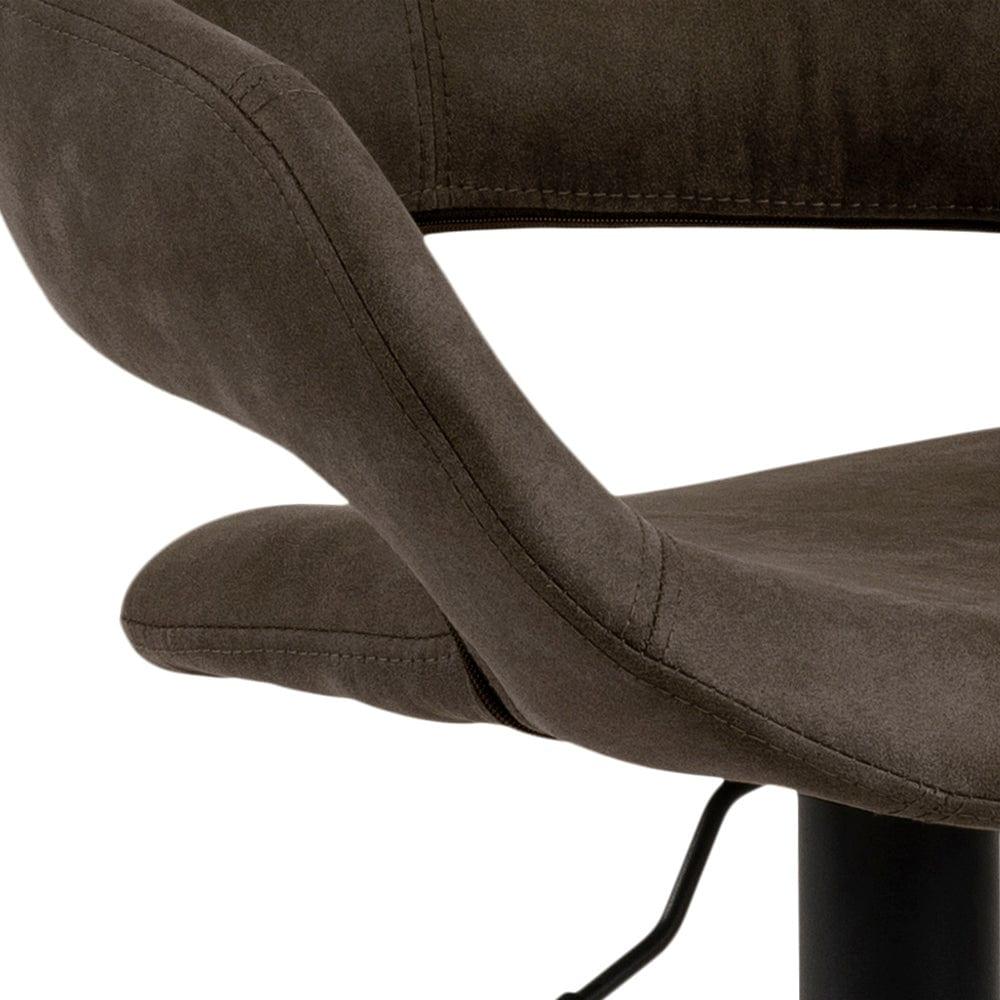 Krzesło barowe SOFIE antracytowy z czarną podstawą Actona    Eye on Design