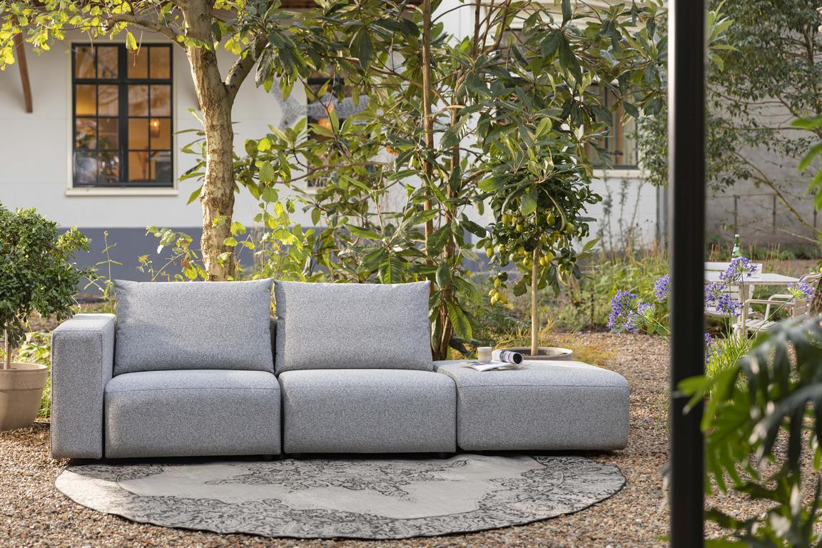 Sofa zewnętrzna BREEZE 3-osobowa lewa szary Zuiver    Eye on Design