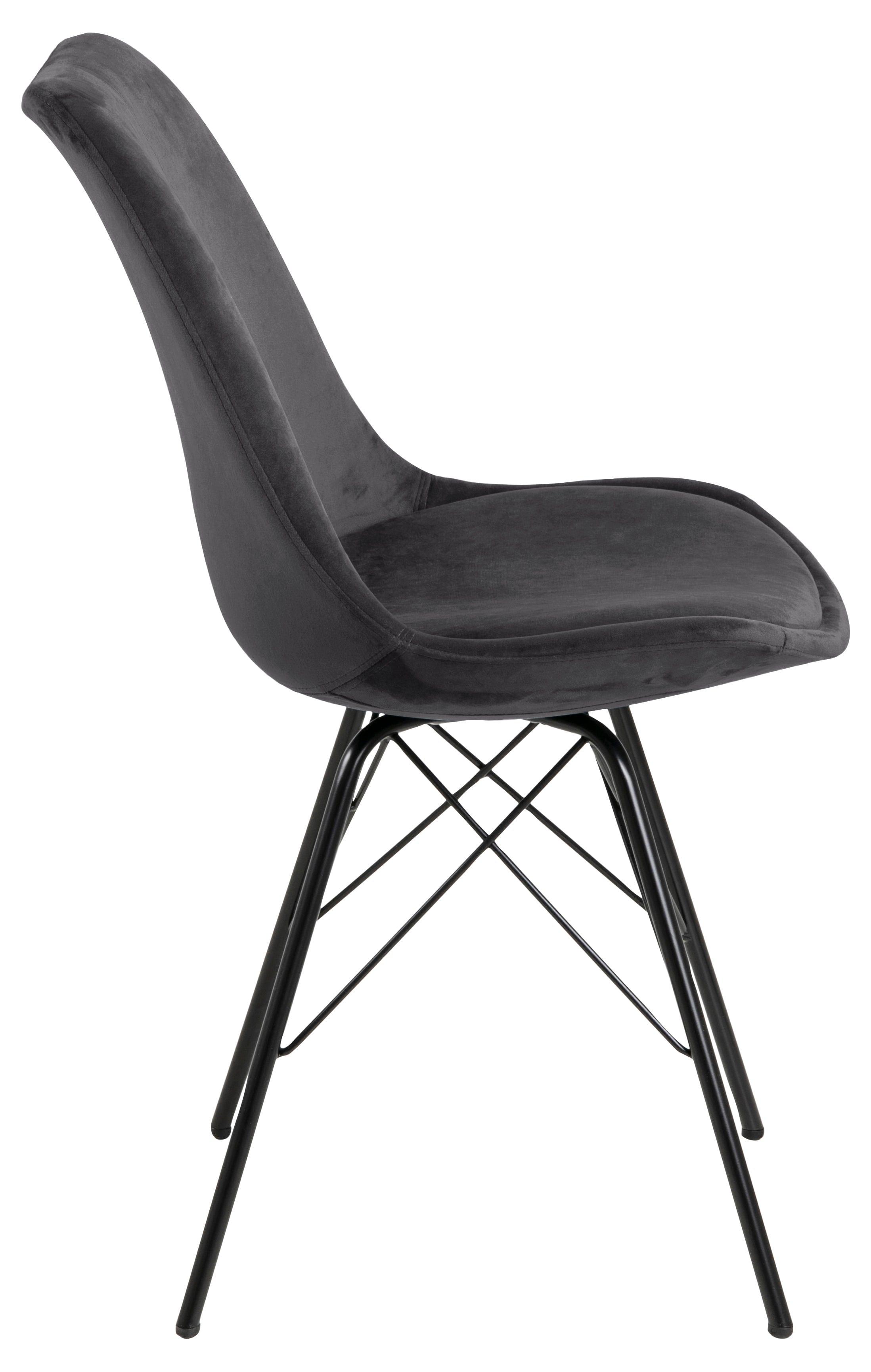 Krzesło NILS ciemnoszary z czarną podstawą Actona    Eye on Design