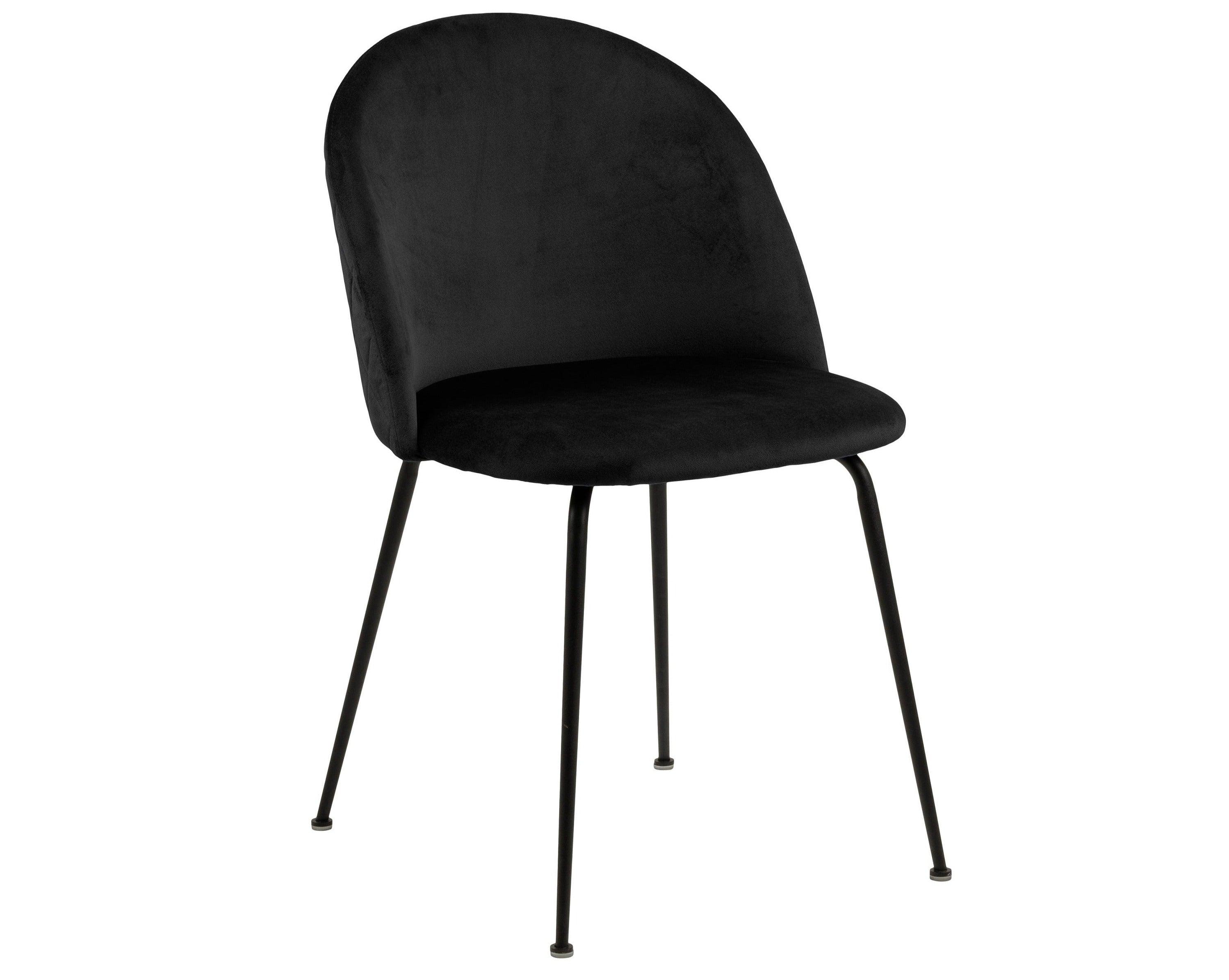 Krzesło VALENTIN czarny z czarną podstawą Actona    Eye on Design