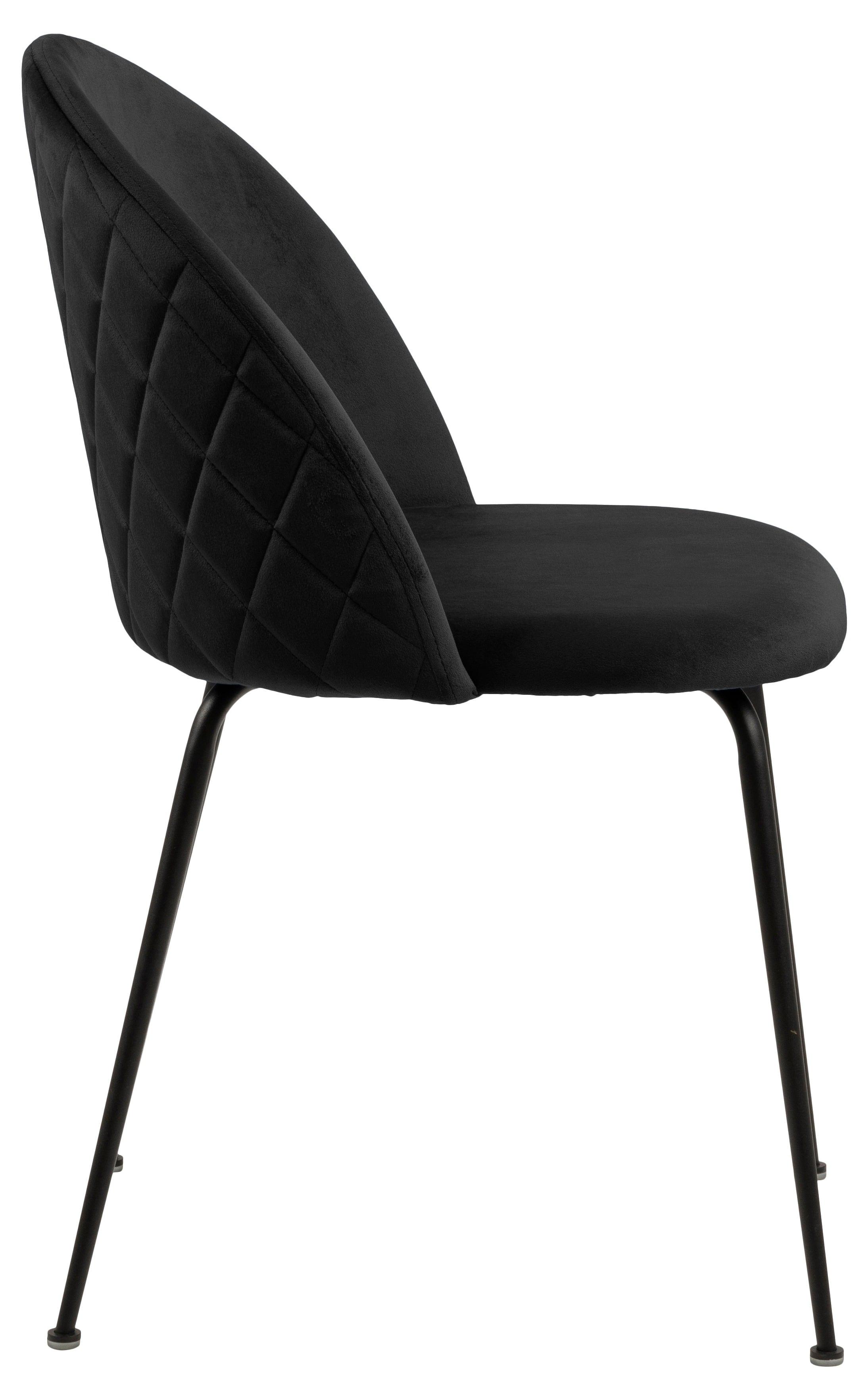 Krzesło VALENTIN czarny z czarną podstawą Actona    Eye on Design