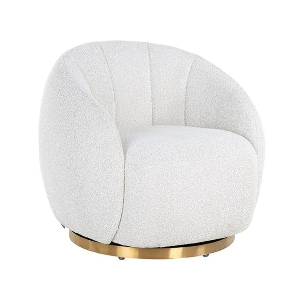 Fotel obrotowy JAGO biały boucle Richmond Interiors    Eye on Design