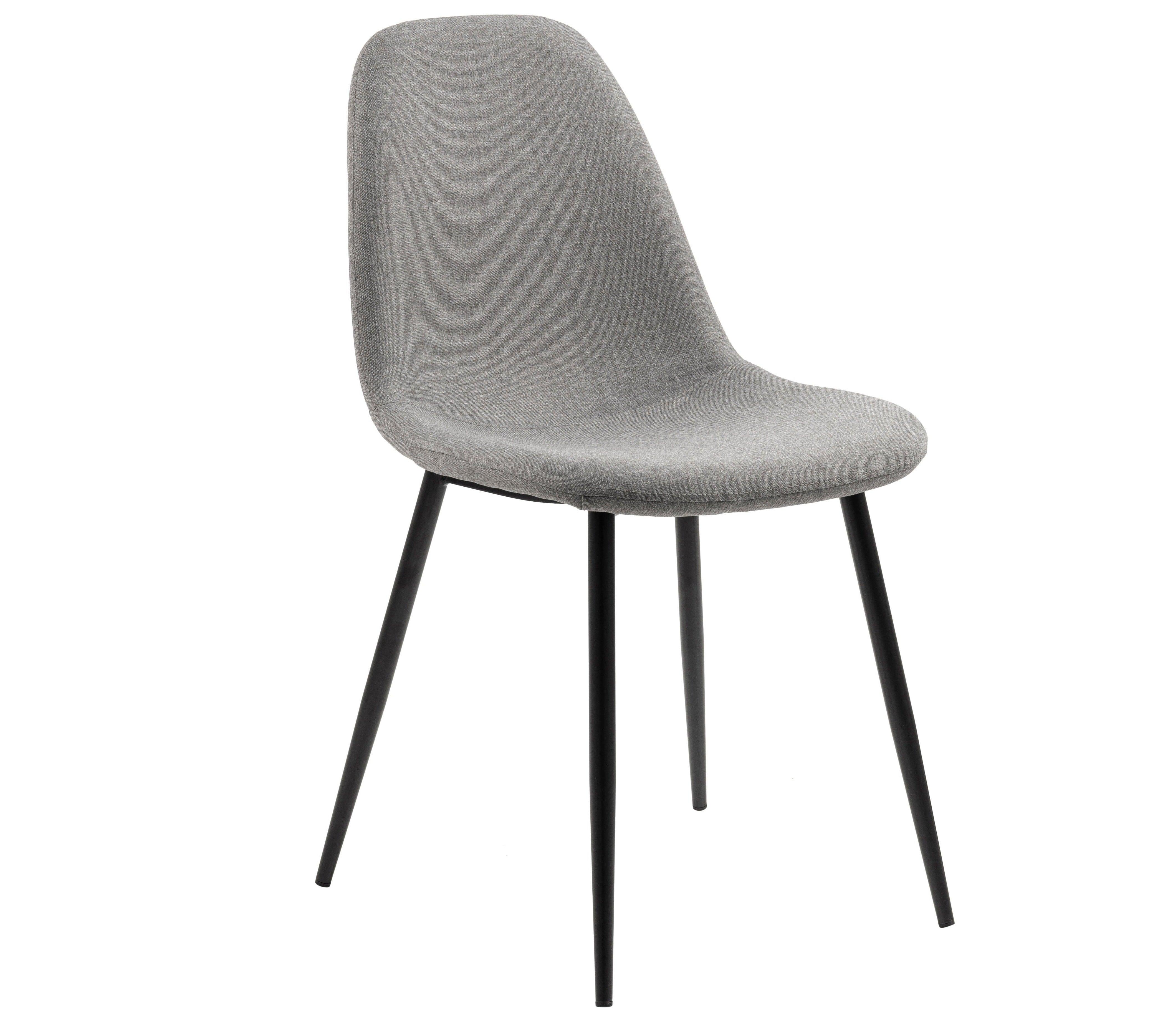 Krzesło CARLO szary z czarną podstawą Actona    Eye on Design