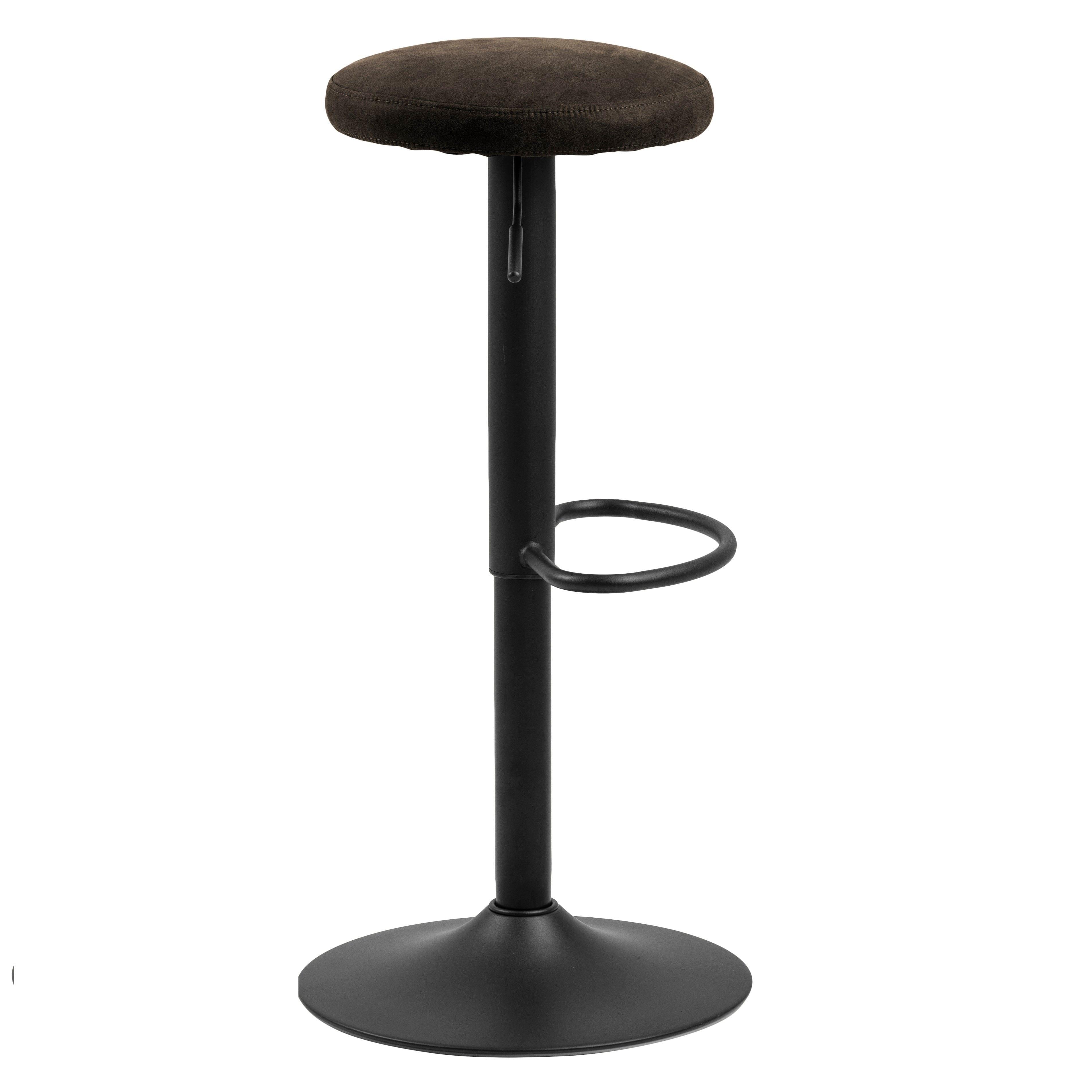 Krzesło barowe FRIDA czarny z antracytowym wykończeniem Actona    Eye on Design