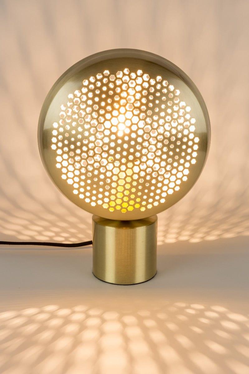 Lampa stołowa GRINGO mosiężny - Eye on Design