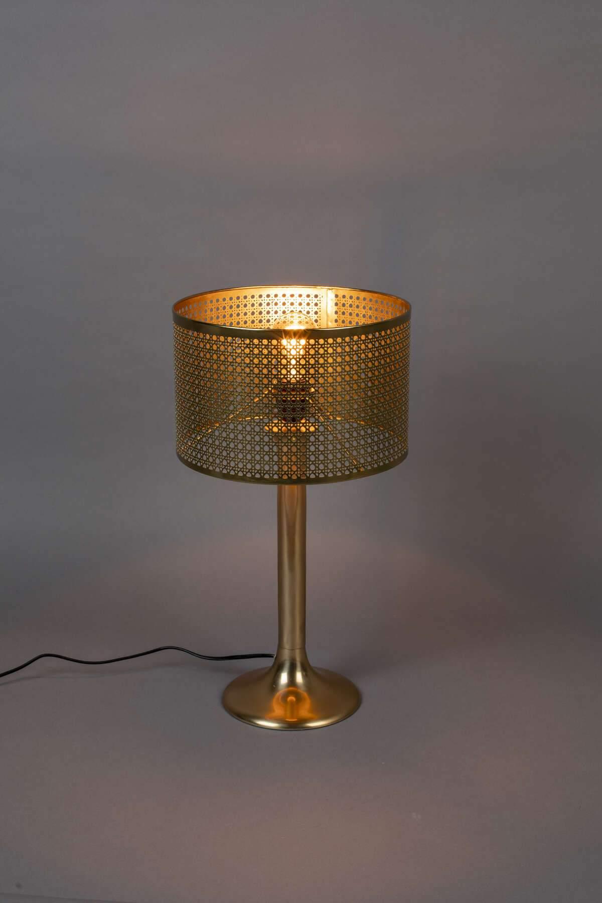 Lampa stołowa BARUN złoty Dutchbone    Eye on Design