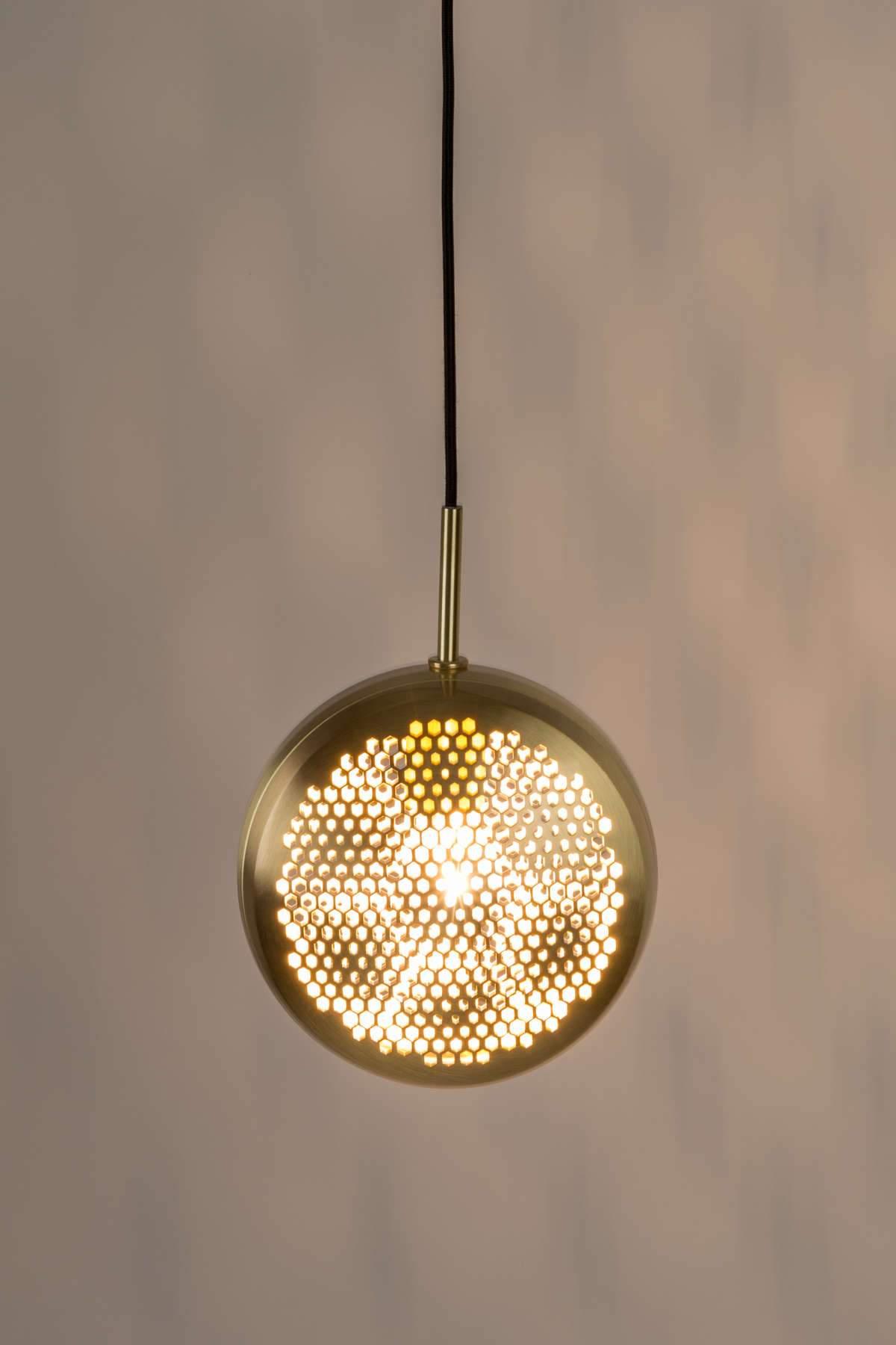 Lampa wisząca GRINGO FLAT mosiężny Zuiver    Eye on Design