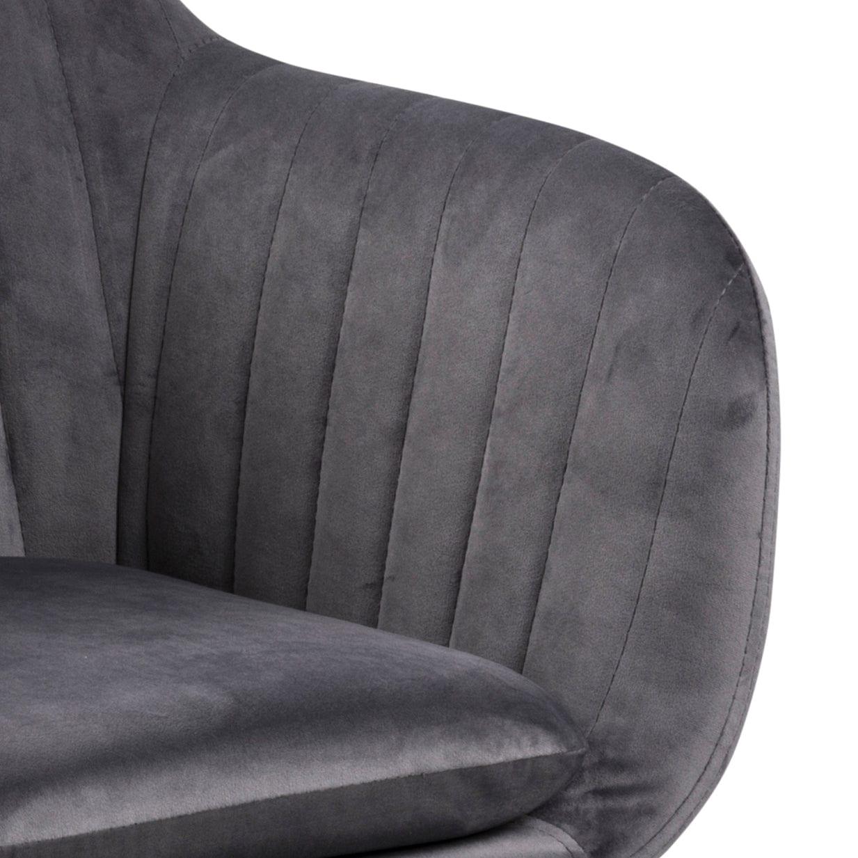 Krzesło MIKKEL ciemnoszary z jasną podstawą Actona    Eye on Design