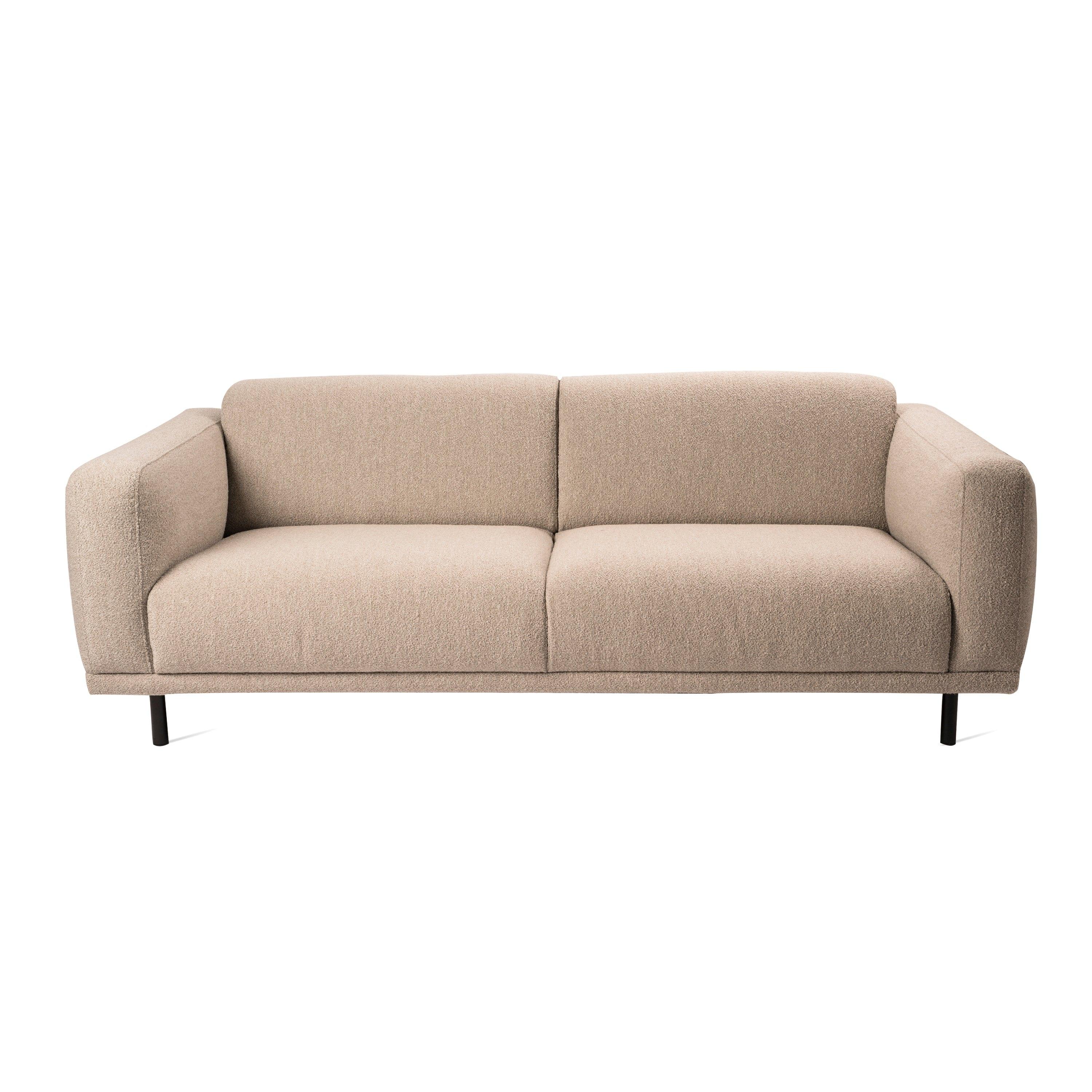 Sofa w tkaninie boucle 2-osobowa TEDDY beżowy Pols Potten    Eye on Design