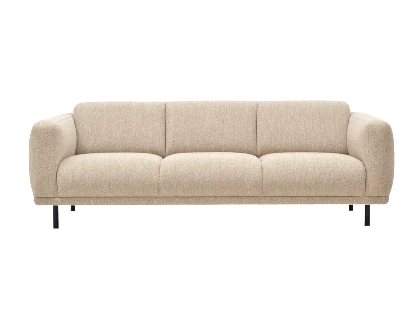 Sofa w tkaninie boucle 3-osobowa TEDDY beżowy Pols Potten    Eye on Design