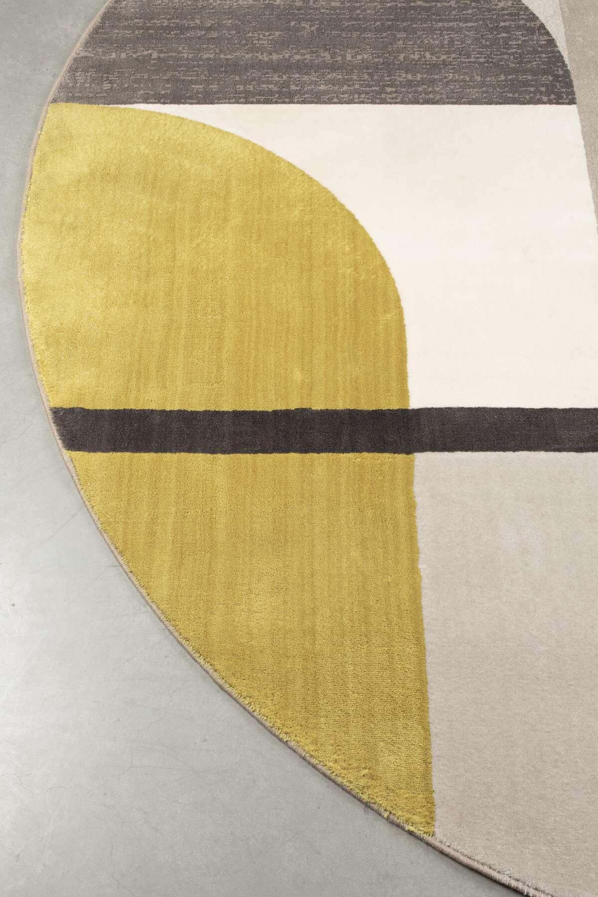 Dywan okrągły HILTON żółty - 240 cm Zuiver    Eye on Design