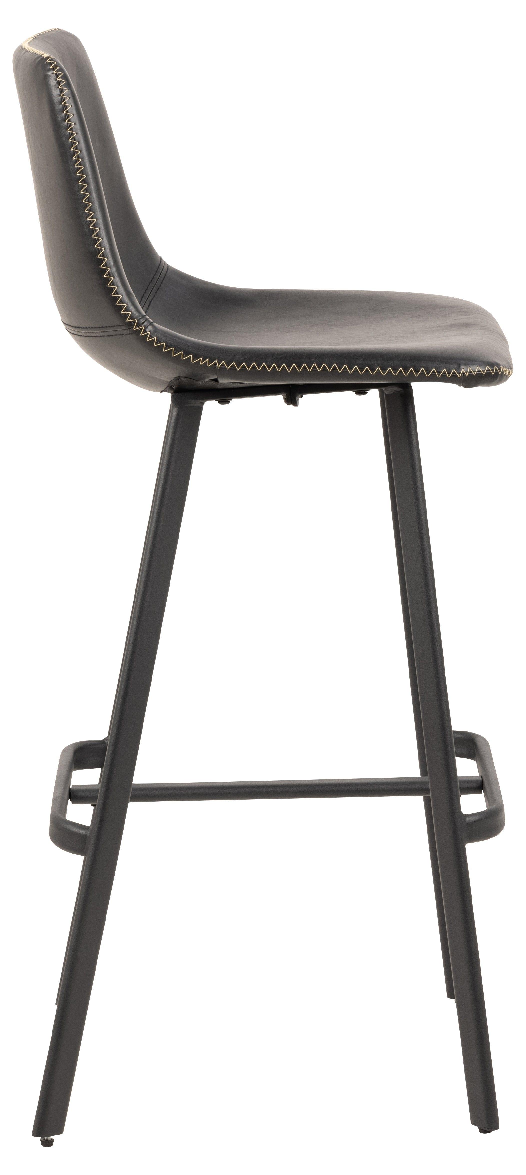 Krzesło barowe ALVA czarna ekoskóra Actona    Eye on Design
