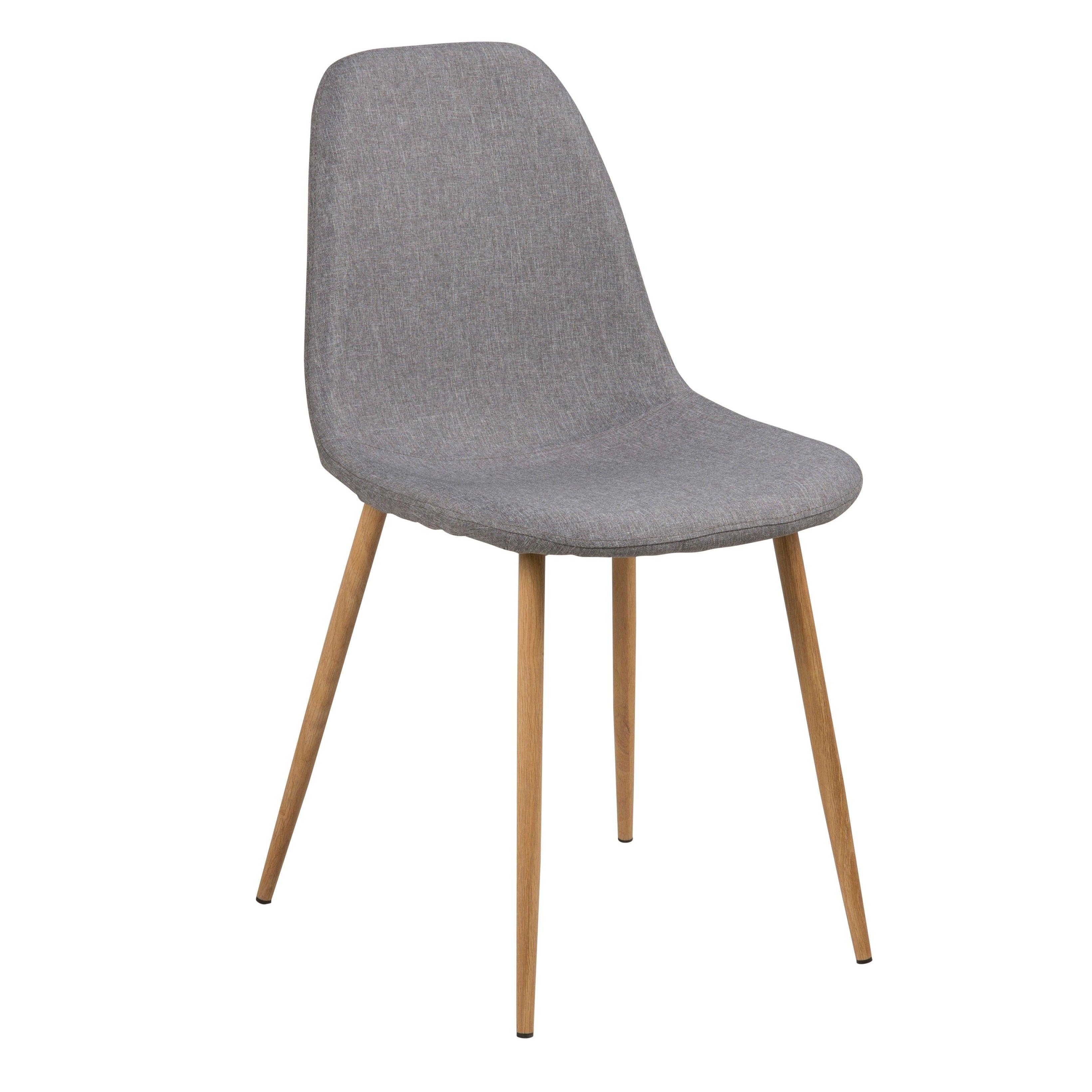 Krzesło CARLO jasnoszary z drewnianią podstawą Actona    Eye on Design